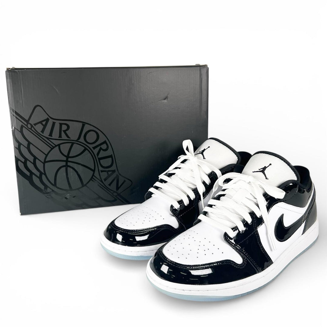 Pristine NIKE sneakers AIR JORDAN 1 LOW SE Dunk white leather 27.5 DV1309 100