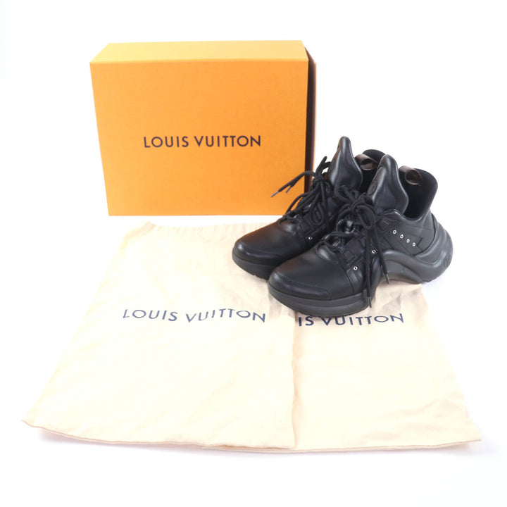 Excellent LOUIS VUITTON sneakers Arclight line black leather Women 41