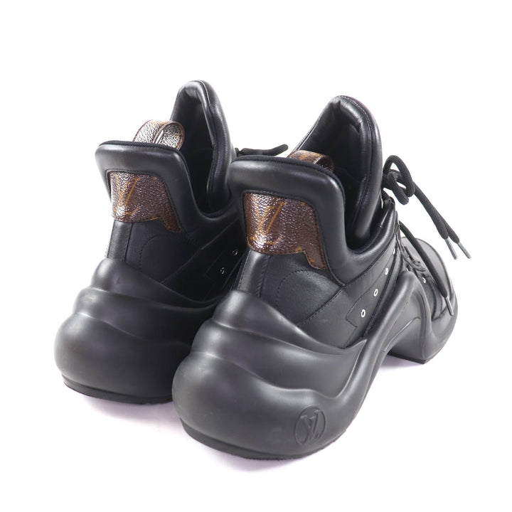 Excellent LOUIS VUITTON sneakers Arclight line black leather Women 41