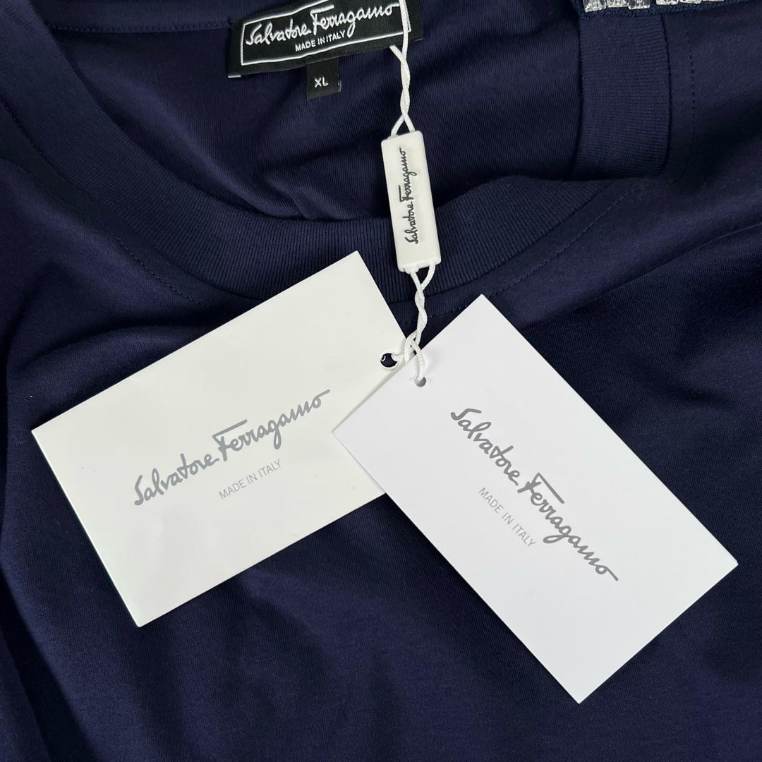 Pristine Salvatore Ferragamo Short sleeve T-shirt Gancini logo & decoration XL