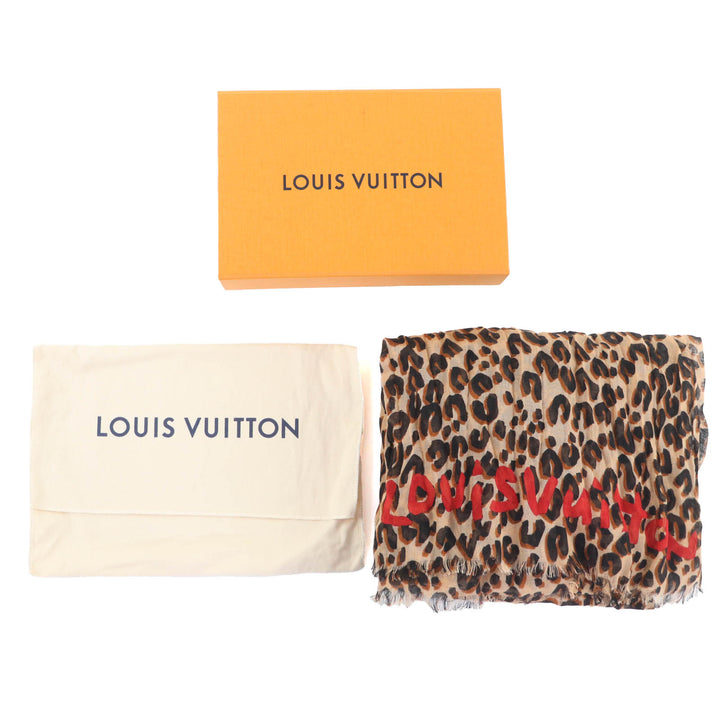Excellent LOUIS VUITTON Stall Brown cashmere Women M79566