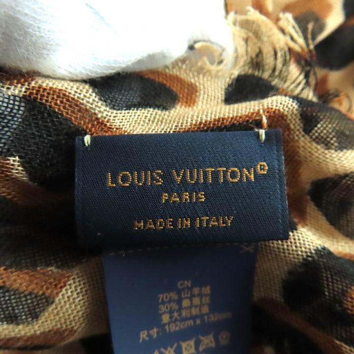 Excellent LOUIS VUITTON Stall Brown cashmere Women M79566