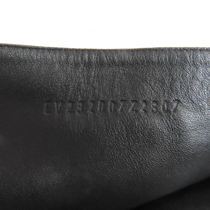 Great HERMES Knee-high boots Ilona black leather Women 36 232007Z