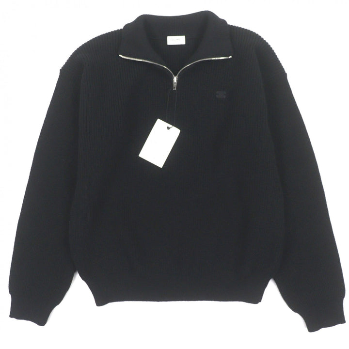 Pristine CELINE sweater black wool mens M RY02Q0ZP2