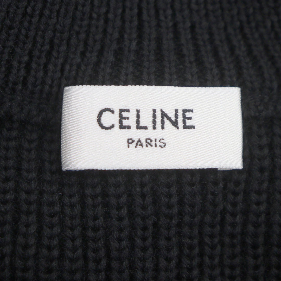 Pristine CELINE sweater black wool mens M RY02Q0ZP2