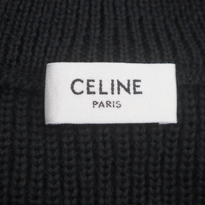 Pristine CELINE sweater black wool mens M RY02Q0ZP2