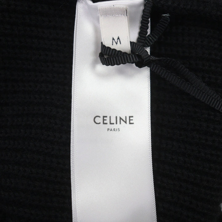 Pristine CELINE sweater black wool mens M RY02Q0ZP2