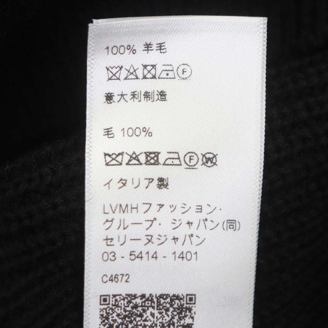 Pristine CELINE sweater black wool mens M RY02Q0ZP2