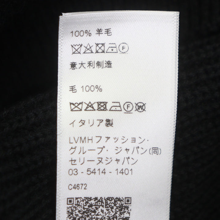 Pristine CELINE sweater black wool mens M RY02Q0ZP2