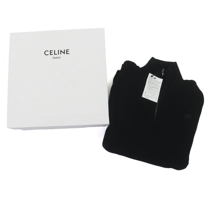 Pristine CELINE sweater black wool mens M RY02Q0ZP2