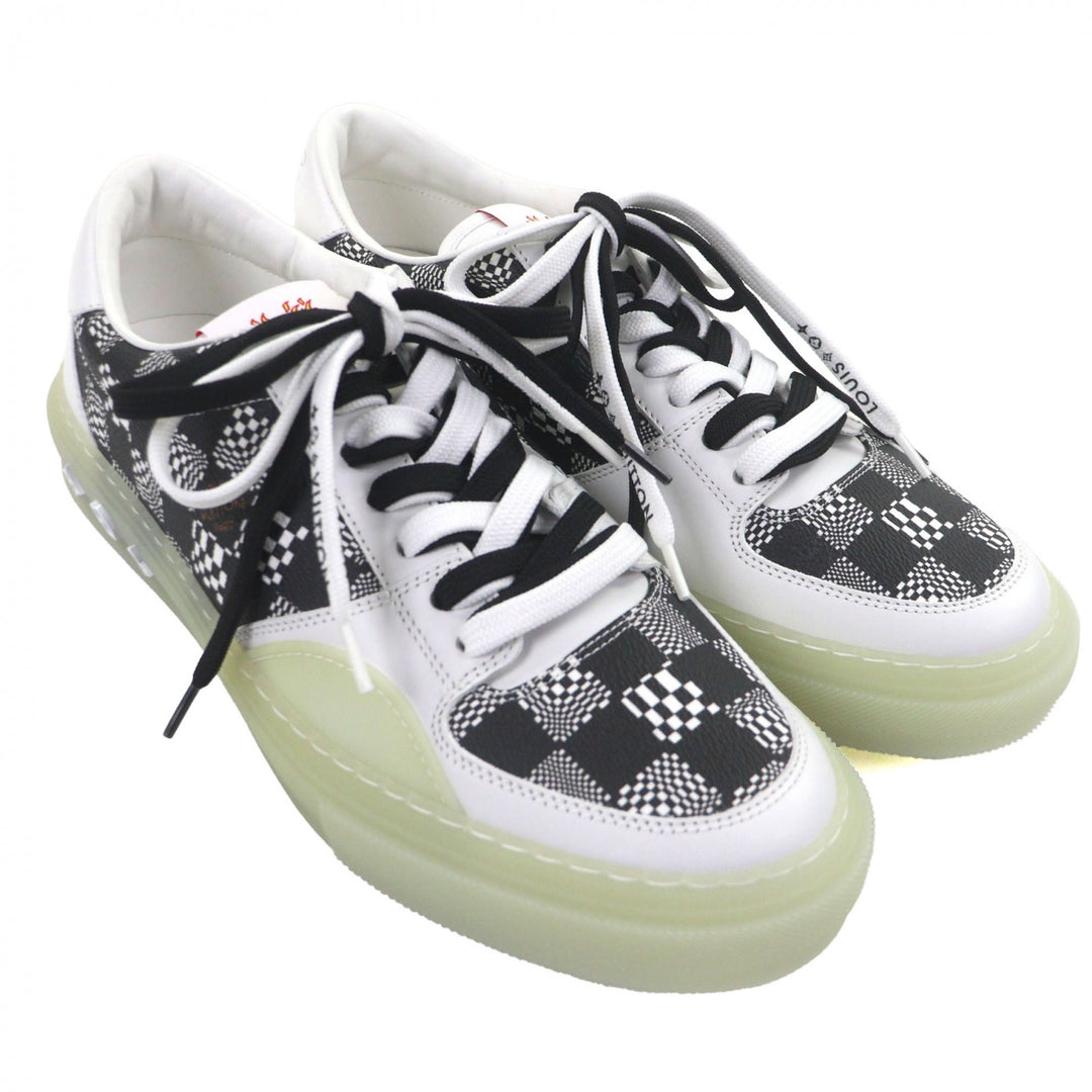 Pristine LOUIS VUITTON Low cut sneakers white leather mens 7.5