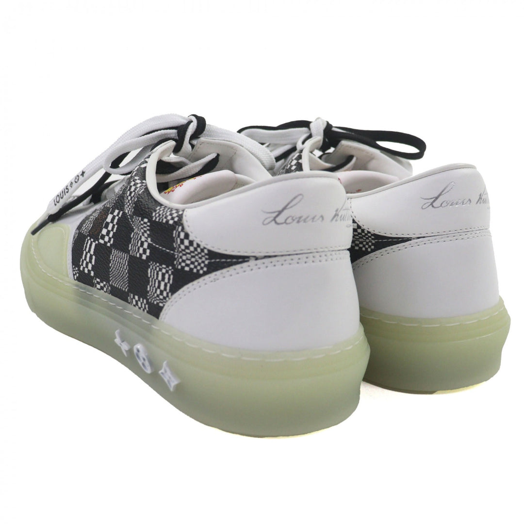Pristine LOUIS VUITTON Low cut sneakers white leather mens 7.5