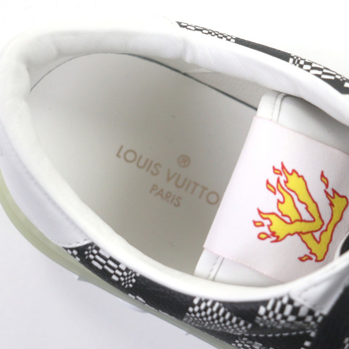 Pristine LOUIS VUITTON Low cut sneakers white leather mens 7.5