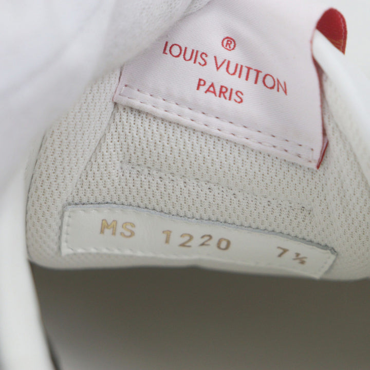 Pristine LOUIS VUITTON Low cut sneakers white leather mens 7.5