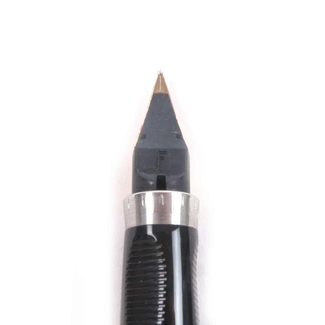 Excellent PARKER fountain pen SONNET Check Pattern Cap Style gold 14K mens