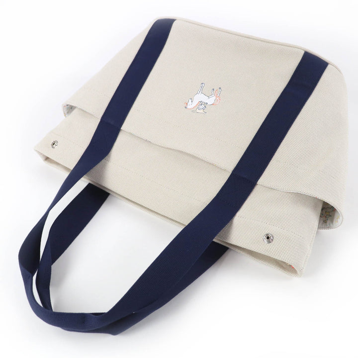 Excellent HERMES Tote Bag Mother's Bag Gabriole cotton Women