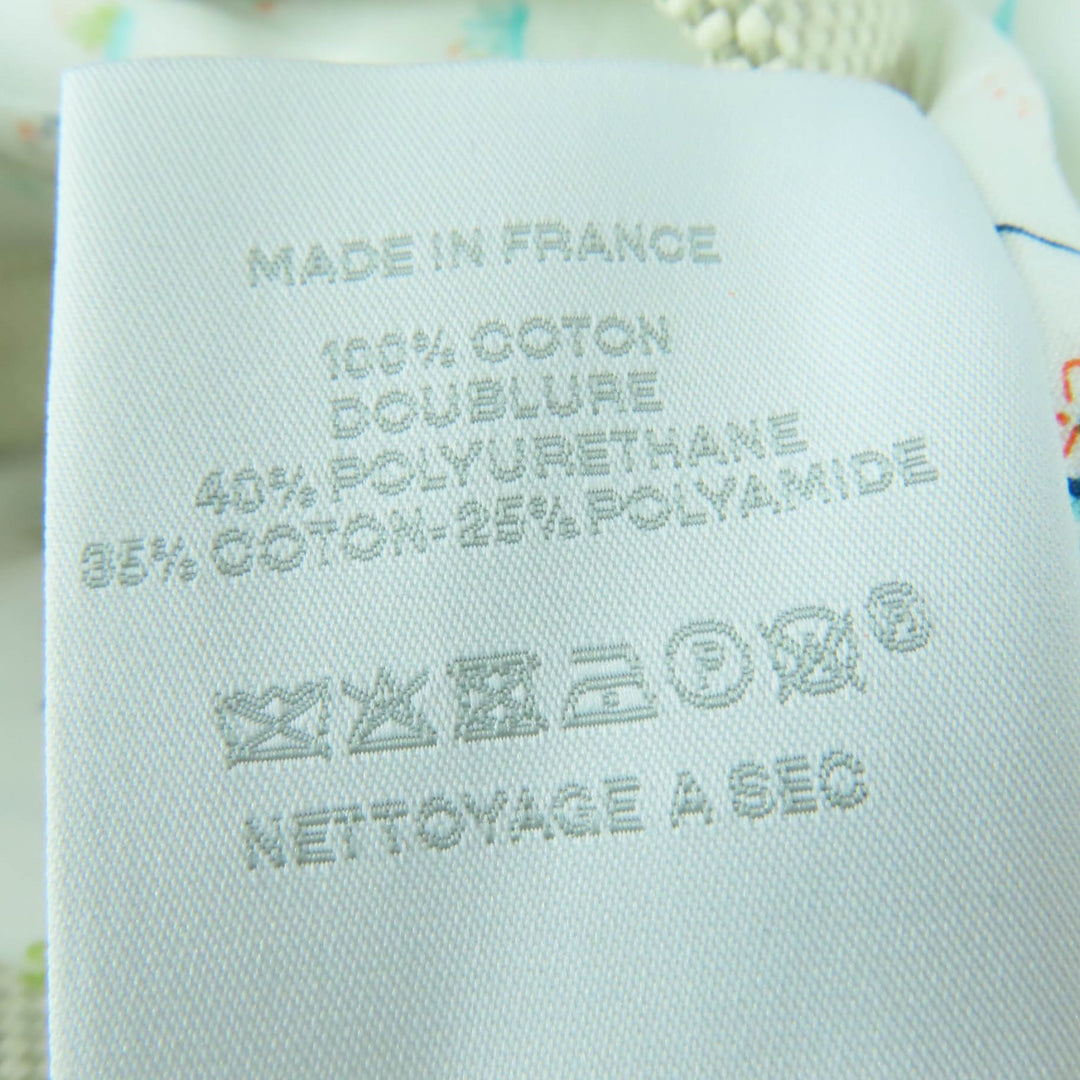 Excellent HERMES Tote Bag Mother's Bag Gabriole cotton Women