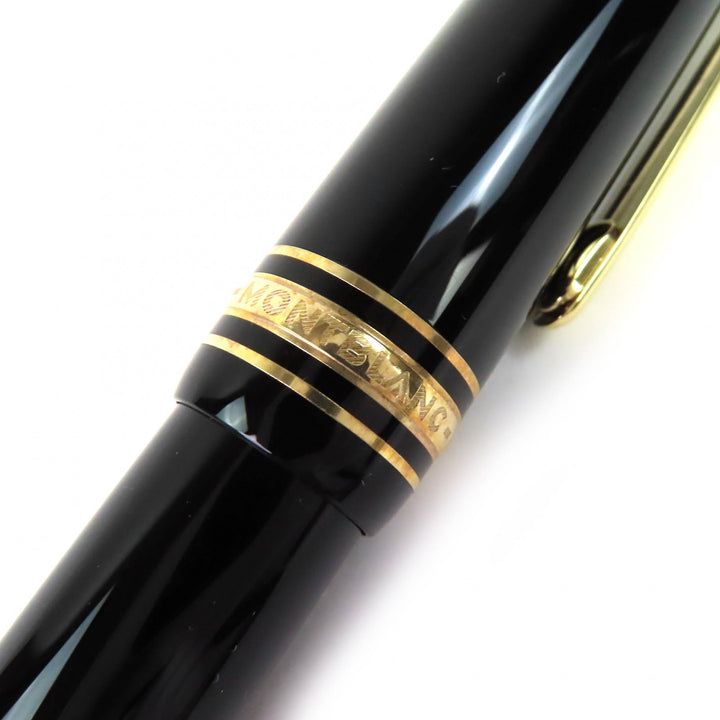 Excellent MONTBLANC fountain pen Meisterstück 146 black 14K mens