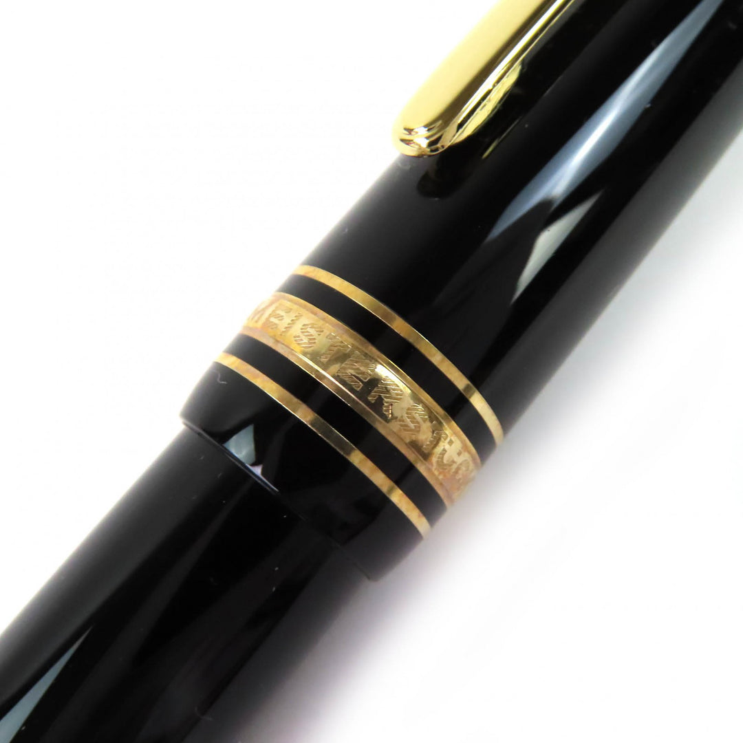 Excellent MONTBLANC fountain pen Meisterstück 146 black 14K mens