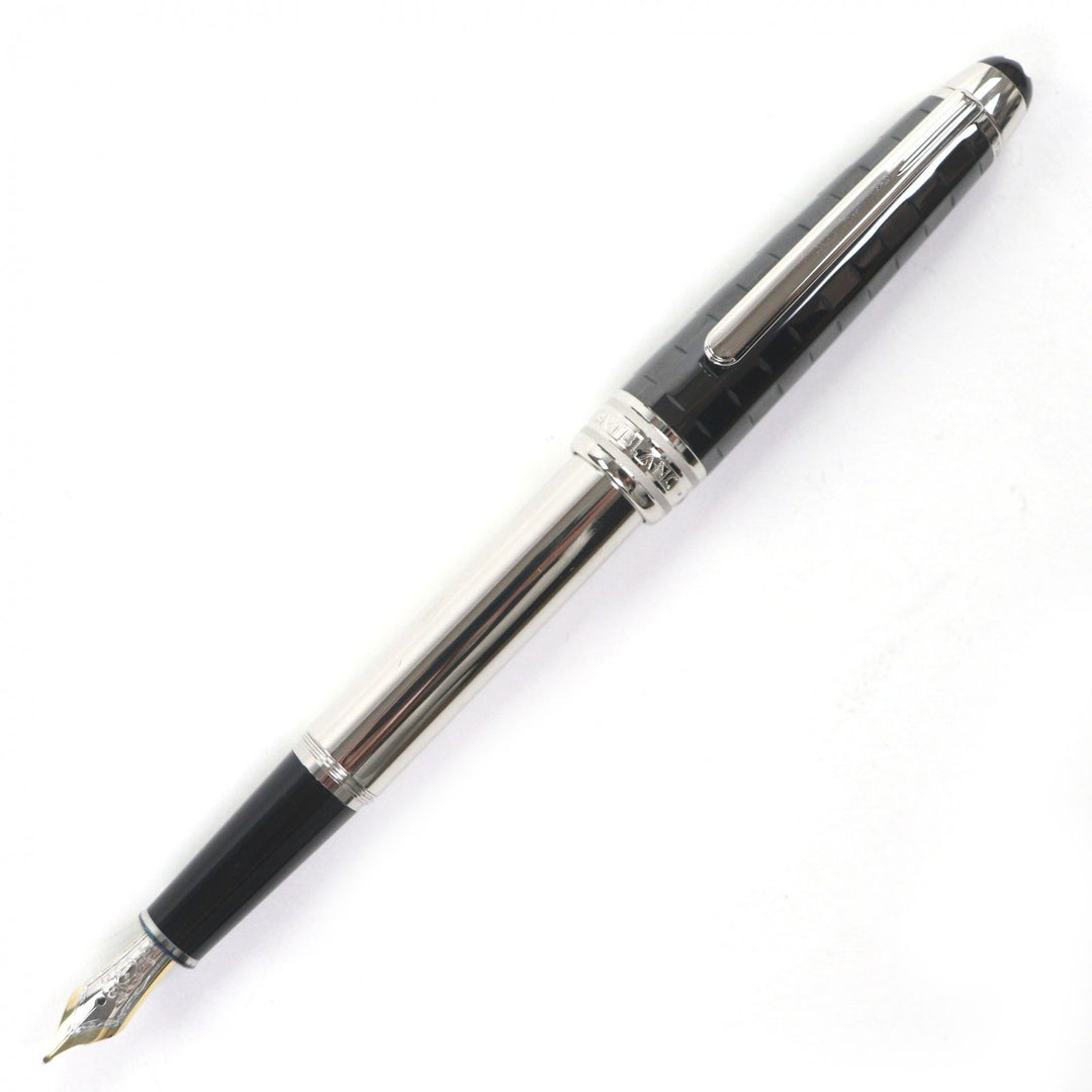 Excellent MONTBLANC fountain pen Meisterstück Solitaire Black Prisma Classic