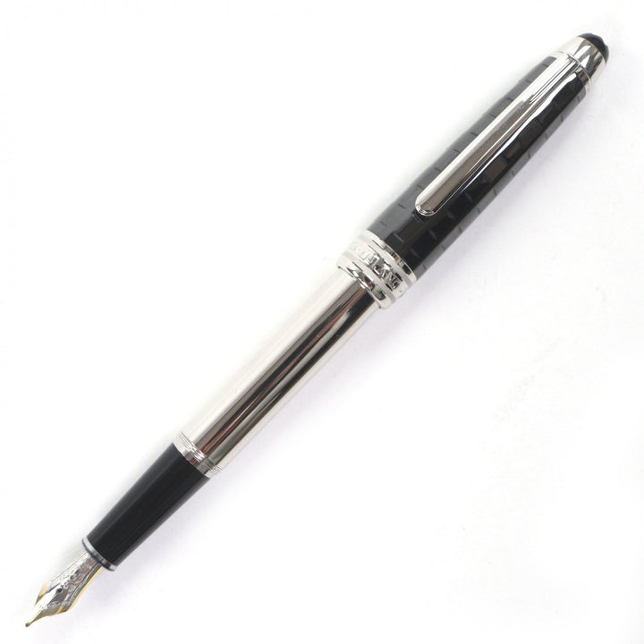 Excellent MONTBLANC fountain pen Meisterstück Solitaire Black Prisma Classic