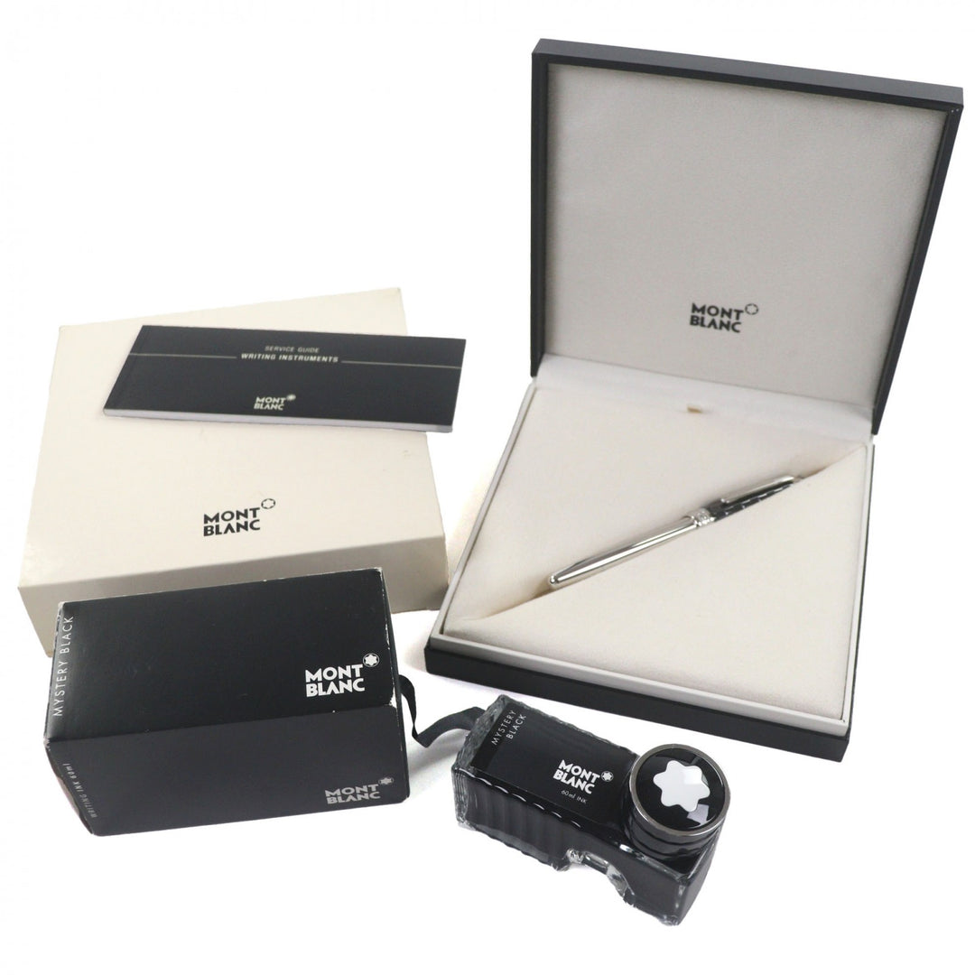 Excellent MONTBLANC fountain pen Meisterstück Solitaire Black Prisma Classic