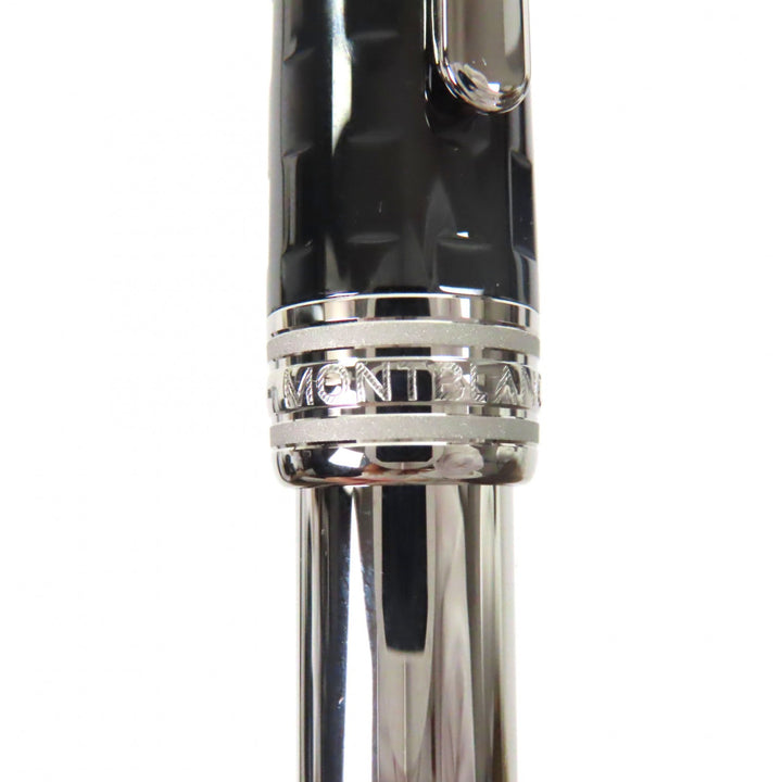 Excellent MONTBLANC fountain pen Meisterstück Solitaire Black Prisma Classic