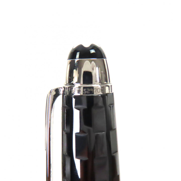 Excellent MONTBLANC fountain pen Meisterstück Solitaire Black Prisma Classic