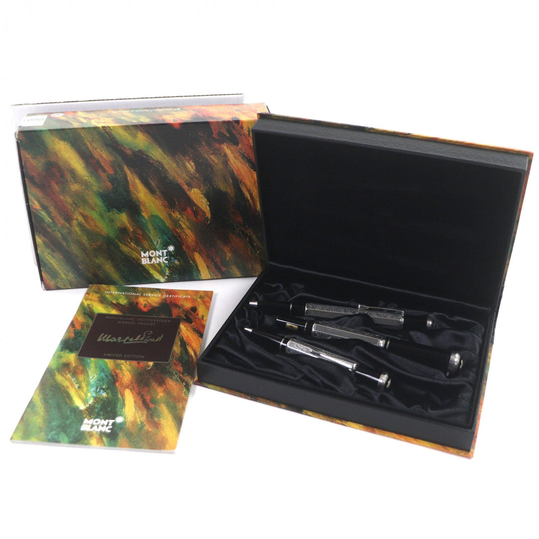 Excellent MONTBLANC fountain pen Author 1999 Marcel Proust Silver AG925 mens