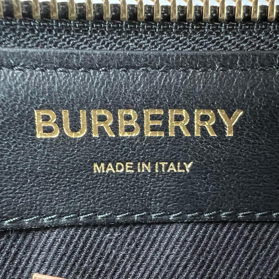 Pristine BURBERRY Clutch bag TB Monogram Stripe multicolor cotton mens