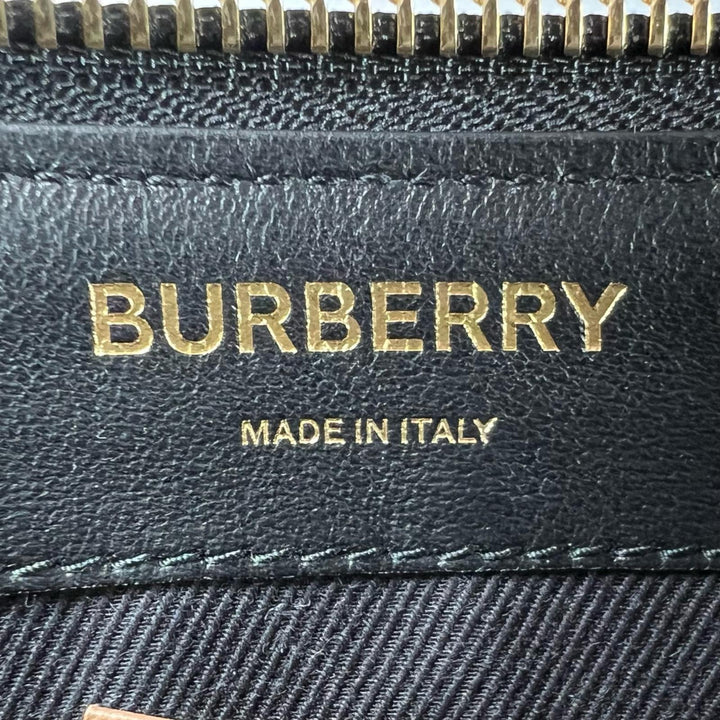 Pristine BURBERRY Clutch bag TB Monogram Stripe multicolor cotton mens