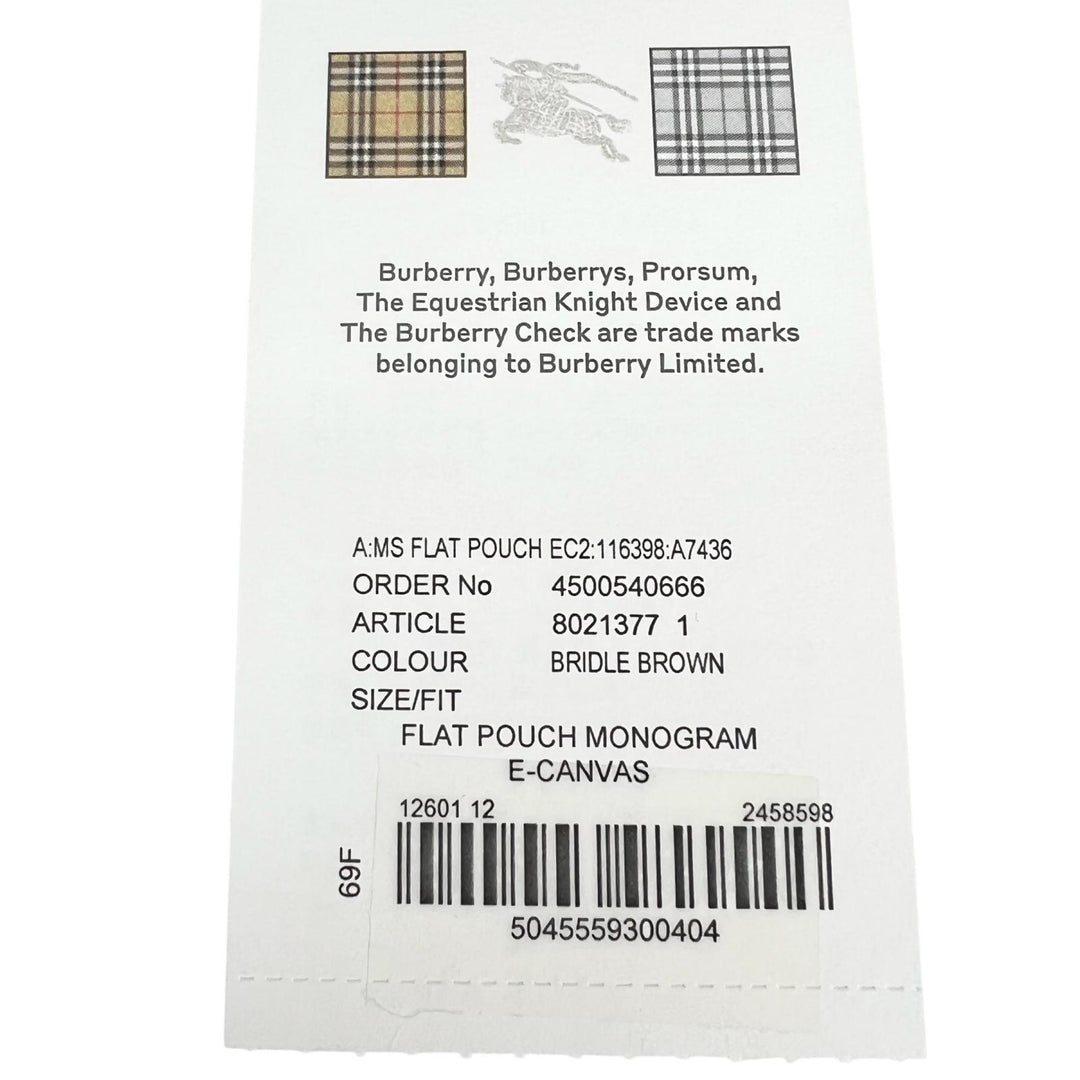 Pristine BURBERRY Clutch bag TB Monogram Stripe multicolor cotton mens