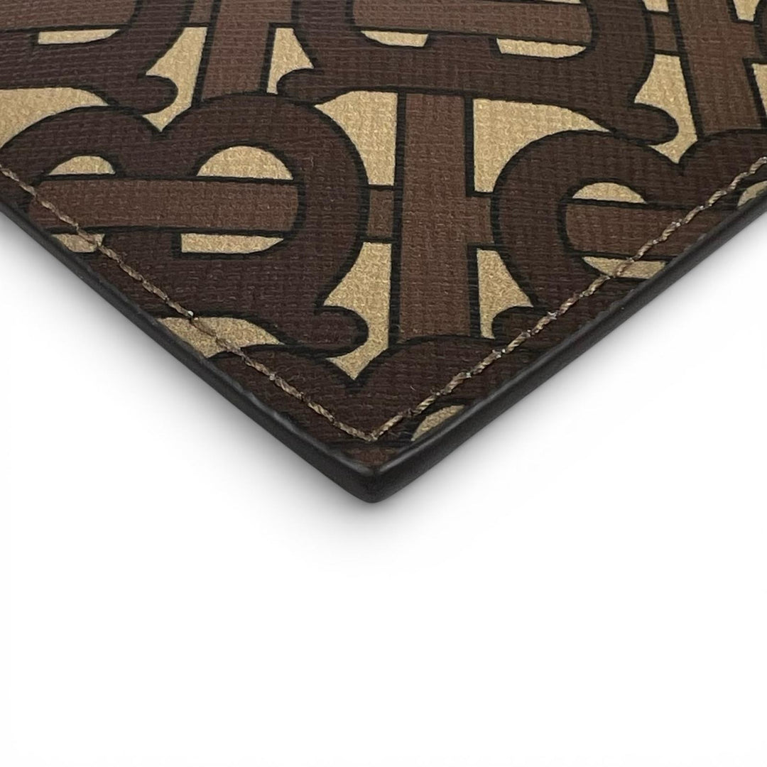 Pristine BURBERRY Clutch bag TB Monogram Stripe multicolor cotton mens