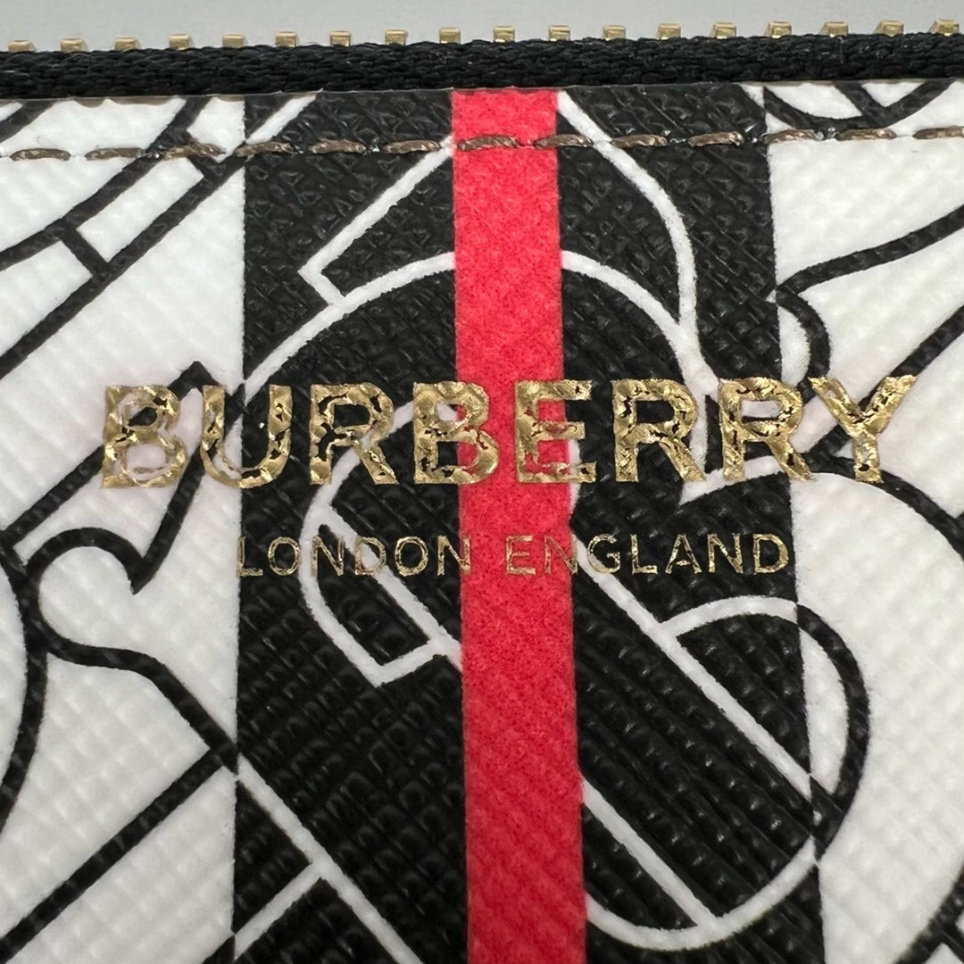 Pristine BURBERRY Clutch bag TB Monogram Stripe multicolor cotton mens