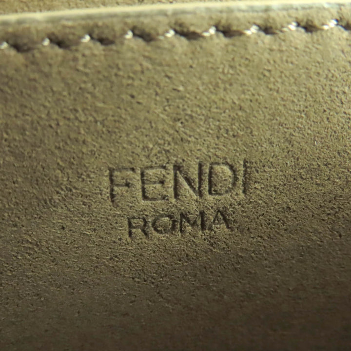 Excellent FENDI Shoulder Bag C'mon Small Brown leather Women 8BS082