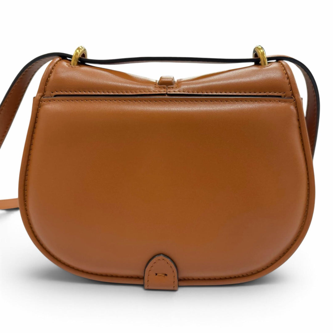 Excellent FENDI Shoulder Bag C'mon Small Brown leather Women 8BS082