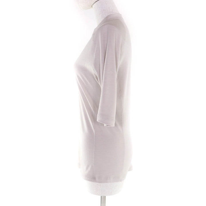 Pristine HERMES T-shirt Hermes Fit Half zip with Serie buttons wool Women M