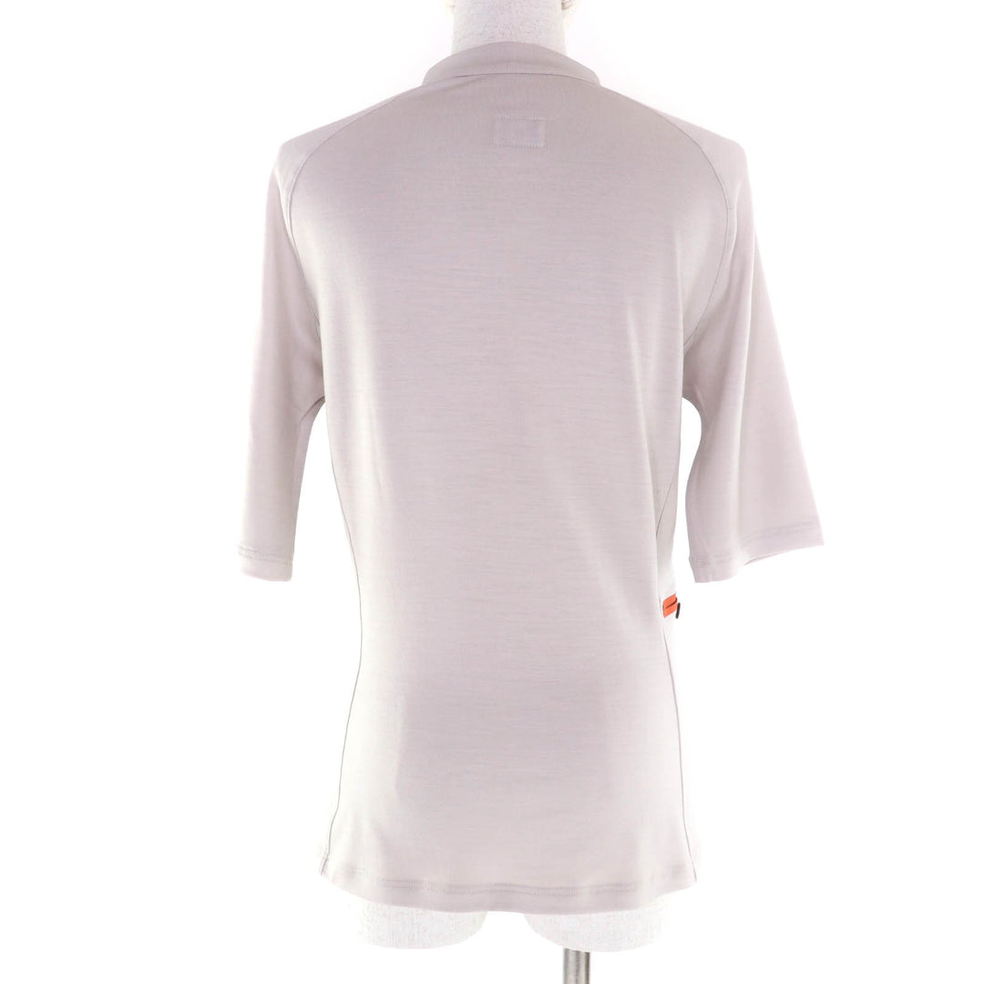 Pristine HERMES T-shirt Hermes Fit Half zip with Serie buttons wool Women M