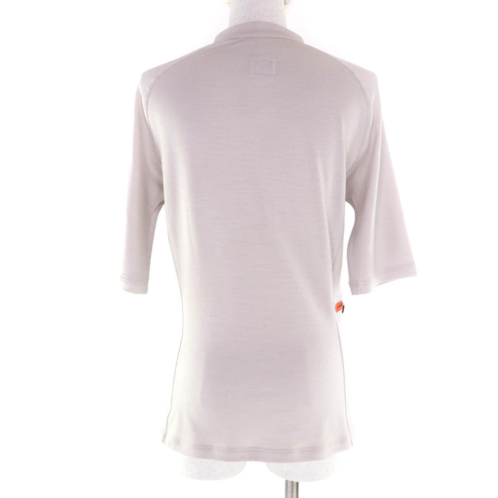 Pristine HERMES T-shirt Hermes Fit Half zip with Serie buttons wool Women M