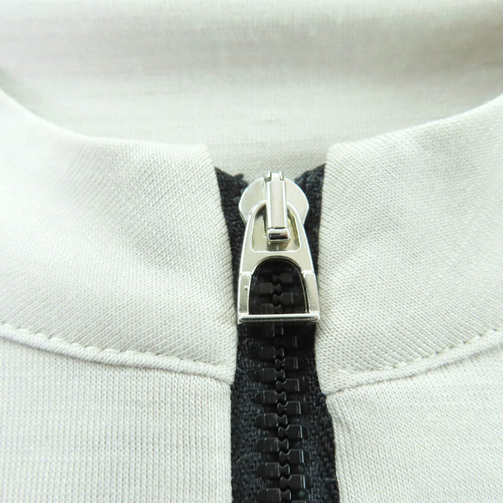 Pristine HERMES T-shirt Hermes Fit Half zip with Serie buttons wool Women M