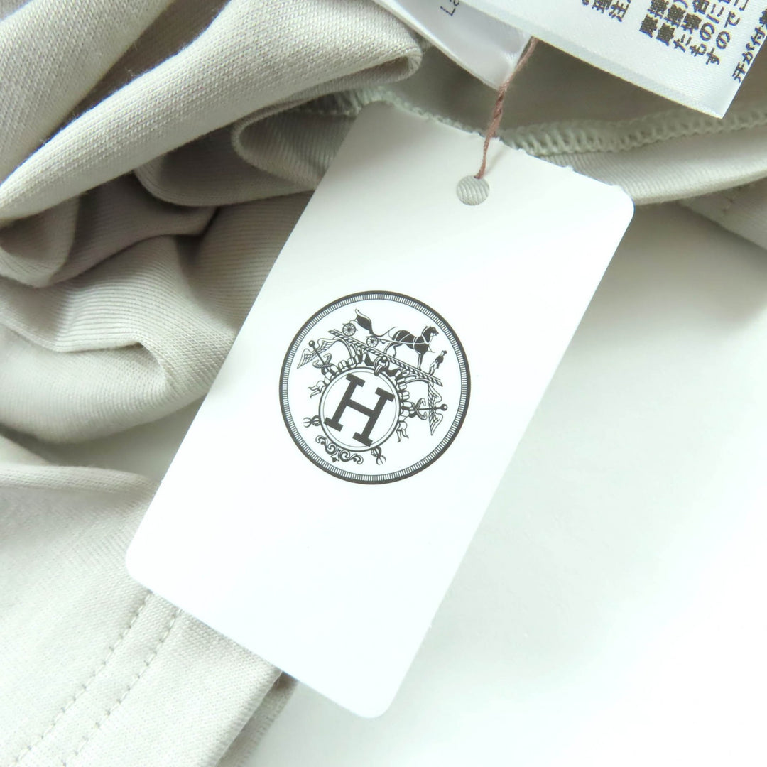 Pristine HERMES T-shirt Hermes Fit Half zip with Serie buttons wool Women M