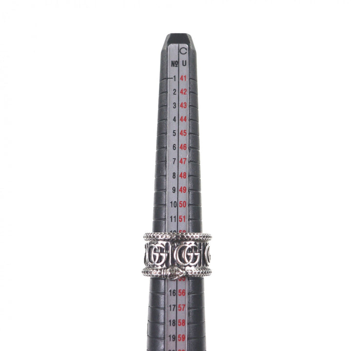 Great GUCCI Ring Snake Double G Silver AG925 mens 14