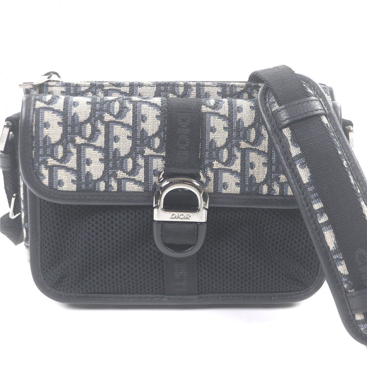 Great DIOR Shoulder Bag Dior 8 Buckle Oblique All-Over Pattern Beige