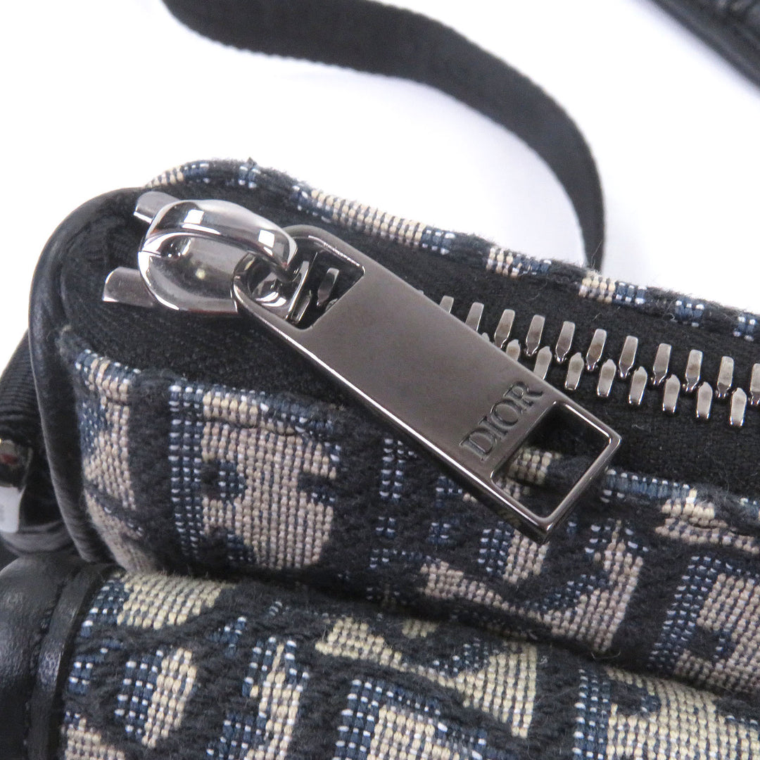 Great DIOR Shoulder Bag Dior 8 Buckle Oblique All-Over Pattern Beige