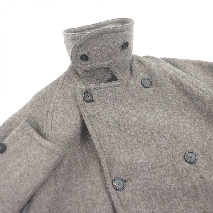 Excellent GIORGIO ARMANI Chester coat Brown wool mens 44