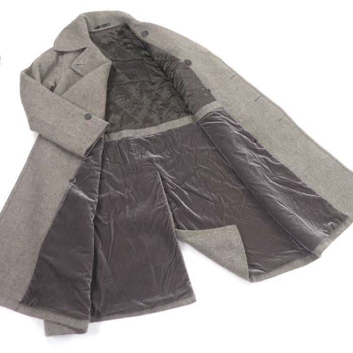Excellent GIORGIO ARMANI Chester coat Brown wool mens 44