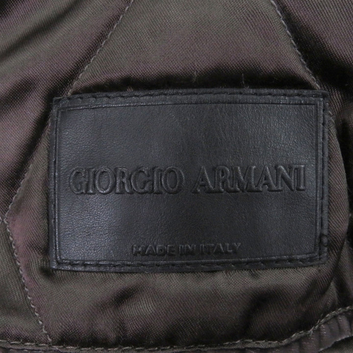 Excellent GIORGIO ARMANI Chester coat Brown wool mens 44