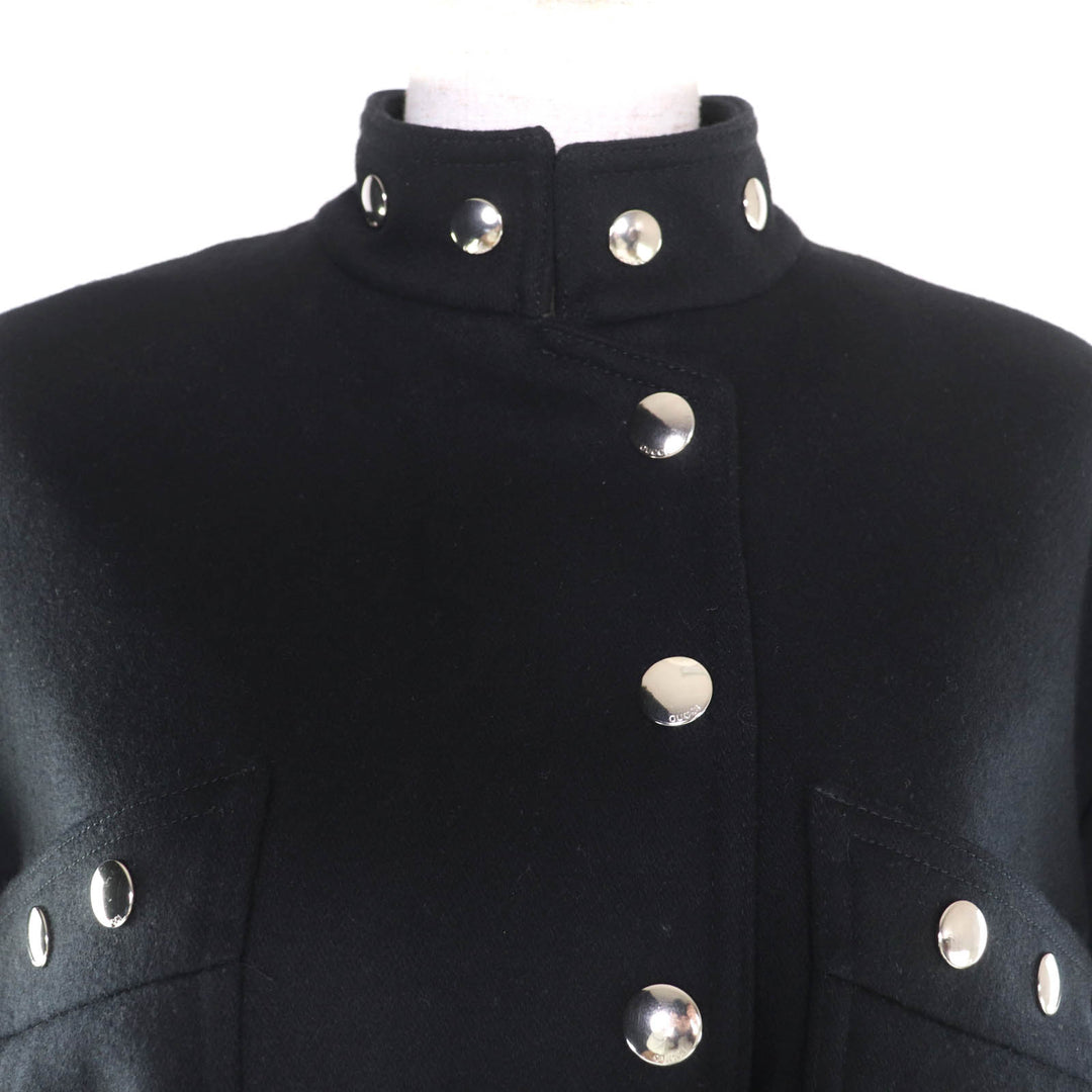 Excellent GUCCI Bomber jacket black wool Women 40 712880