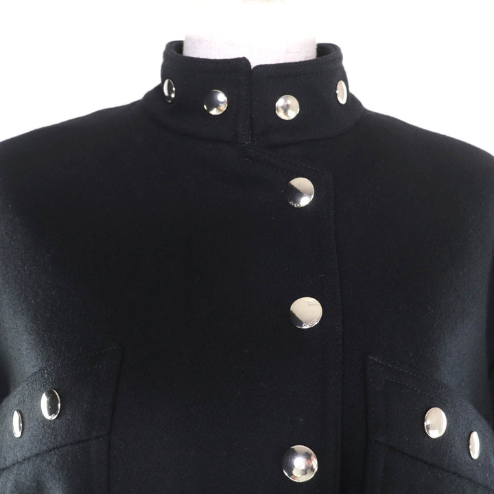 Excellent GUCCI Bomber jacket black wool Women 40 712880