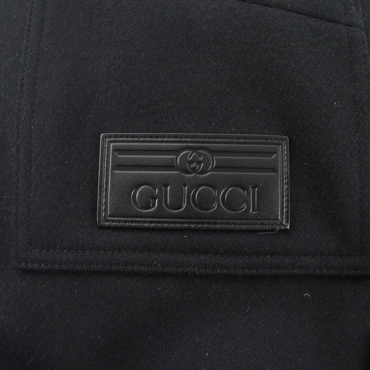 Excellent GUCCI Bomber jacket black wool Women 40 712880
